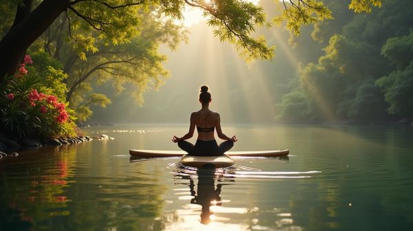 Migliora il tuo equilibrio con il sup yoga sull'acqua